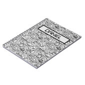 Buitenaards patroon gepersonaliseerd notitieboek (Linkerzijde)