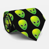 Buitenaards patroon stropdas (Opgerold)