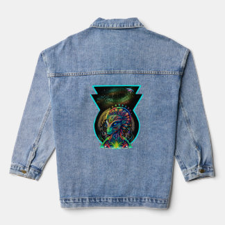 Buitenaards Psychedelisch Kosmisch Galaxy UFO Denim Jacket