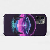Buitenaards ruimteschip Retro Futuristisch Case-Mate iPhone Case (Achterkant (horizontaal))