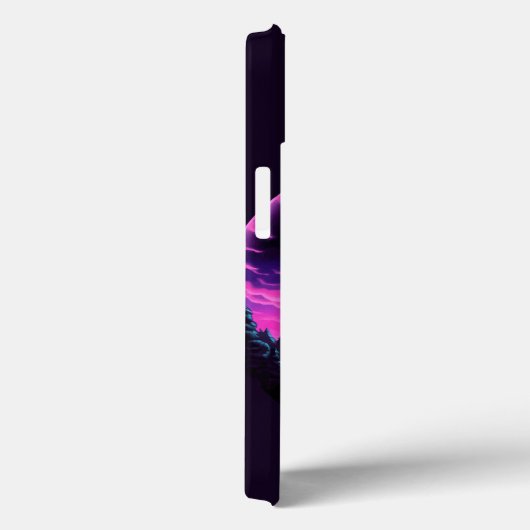 Buitenaards ruimteschip retro futuristisch Case-Mate iPhone case (Achterkant / Rechts)