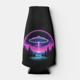 Buitenaards ruimteschip retro futuristisch flesjeskoeler