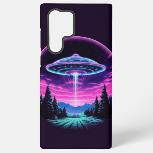 Buitenaards ruimteschip Retro Futuristisch Samsung Galaxy Hoesje