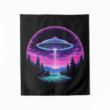 Buitenaards ruimteschip retro futuristisch