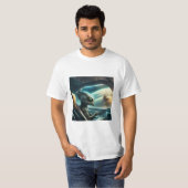 Buitenaards ruimteschip t-shirt (Voorkant volledig)