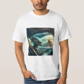 Buitenaards ruimteschip t-shirt (Voorkant)