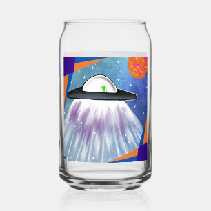 Buitenaards ruimteschip UFO Space Blikvorm Glas