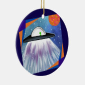 Buitenaards ruimteschip UFO Space Keramisch Ornament (Rechts)