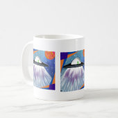 Buitenaards ruimteschip UFO Space Koffiemok (Voorkant links)