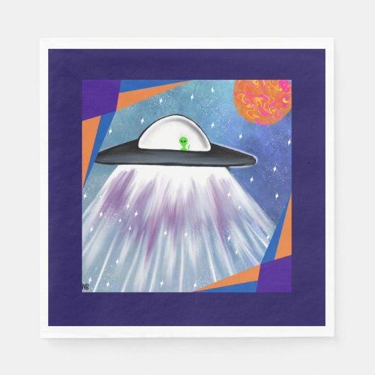 Buitenaards ruimteschip UFO Space Servet (Voorkant)