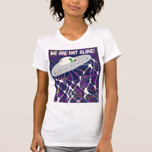 Buitenaards ruimteschip UFO UAP art neuro T-shirt