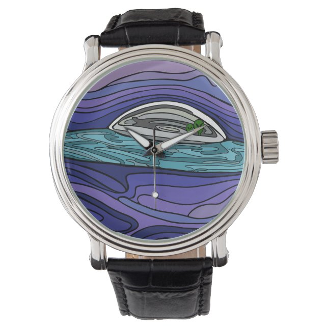Buitenaards ruimteschip UFO UAP paranormaal Horloge (Voorkant)