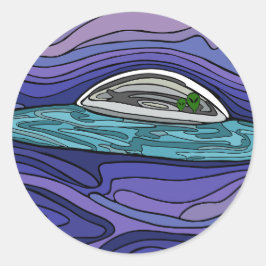 Buitenaards ruimteschip UFO UAP paranormaal Ronde Sticker