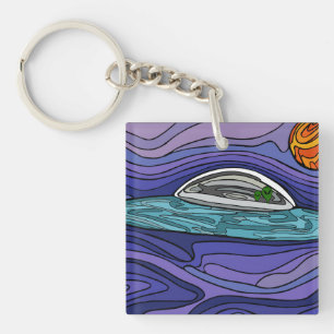 Buitenaards ruimteschip UFO UAP paranormaal Sleutelhanger