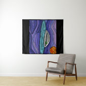 Buitenaards ruimteschip UFO UAP paranormaal Wandkleed (In Situ (horizontaal))