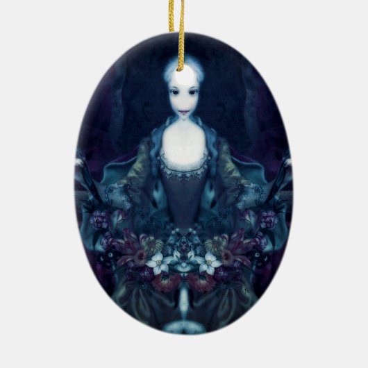 Buitenaards (Samara) Keramisch Ornament (Achterkant)