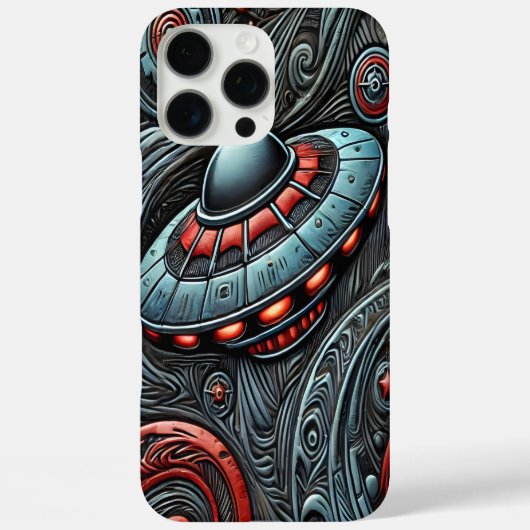 Buitenaards schip onderzoekt kosmische diepten Case-Mate iPhone case (Achterkant)