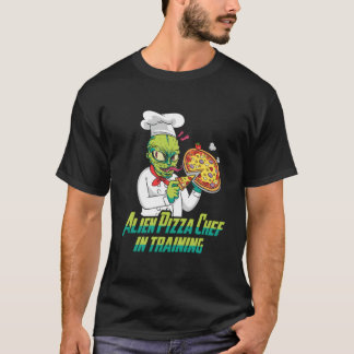 Buitenaards Schotel Ufo Paranormaal Alien Pizza T-shirt