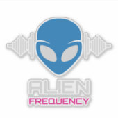 Buitenaards Signaal Kosmische Frequentie Sticker (Voorkant)