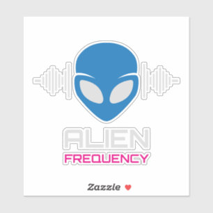 Buitenaards Signaal Kosmische Frequentie Sticker