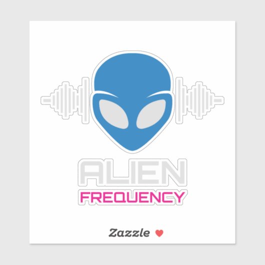 Buitenaards Signaal Kosmische Frequentie Sticker (Vel)