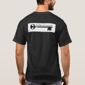 Buitenaards skelet belangrijke theorionlijnen t-shirt (Achterkant)