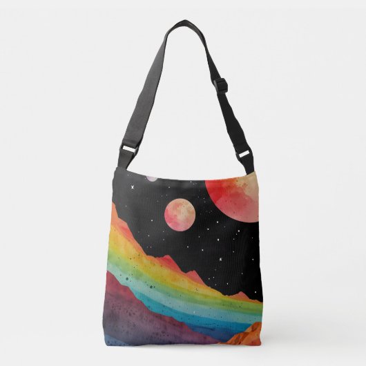 buitenaards spectrum crossbody tas (Voorkant)