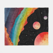 buitenaards spectrum fleece deken (Voorkant (Horizontaal))