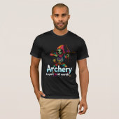 buitenaards spelen Archery stijl graffiti sport st T-shirt (Voorkant volledig)
