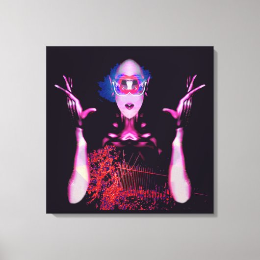 Buitenaards spook canvas afdruk (Voorkant)