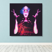 Buitenaards spook canvas afdruk (Insitu (Houten vloer))