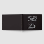 buitenaards surfende illustratie met thuis gastenboek (Volledig)