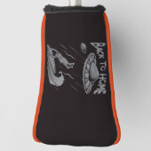 buitenaards surfende illustratie met thuis golfheadcover (Draai 90)