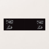 buitenaards surfende illustratie met thuis visitekaartje (Buitenkant ongevouwen)