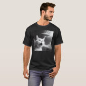 Buitenaards UFO Grappige Kat T-shirt (Voorkant volledig)