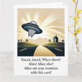 Buitenaards UFO Grote Kaart (Gele Bloem)