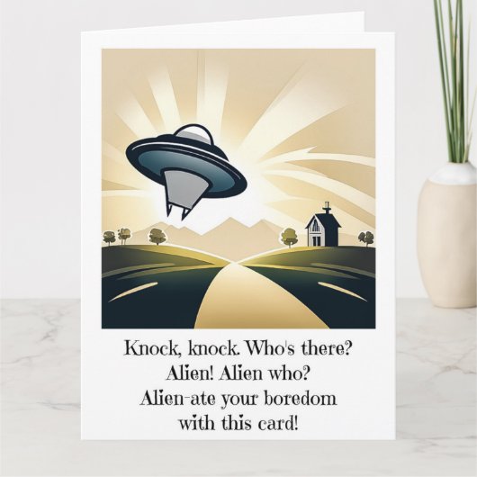 Buitenaards UFO Grote Kaart (Voorkant)