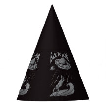 buitenaards ufo surfen illustratie met terug naar