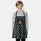 Buitenaards UFO Zomer Sfeer Grappig Kookcadeau Schort (Gedragen)