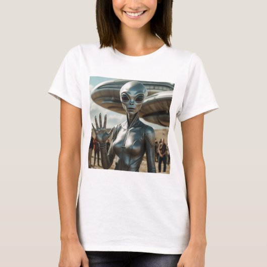 BUITENAARDS Vrouw HELLO T-shirt (Voorkant)