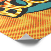 Buitenaards vs robot pop art retro poster (Hoek)