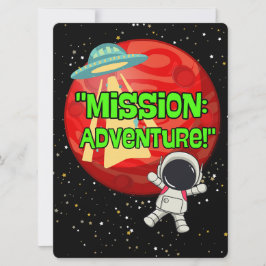 BUITENAARDS WEEZEN, HEELAL, RAKETSCHIP, PLANEET EN FEESTDAGENKAART