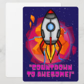 BUITENAARDS WEEZEN, HEELAL, RAKETSCHIP, PLANEET EN FEESTDAGENKAART (Voorkant / Achterkant)