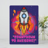 BUITENAARDS WEEZEN, HEELAL, RAKETSCHIP, PLANEET EN FEESTDAGENKAART (Staand voorkant)