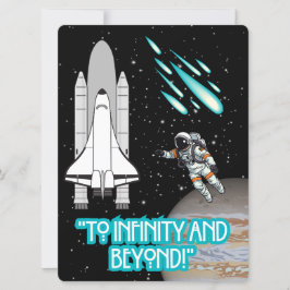 BUITENAARDS WEEZEN, HEELAL, RAKETSCHIP, PLANEET EN FEESTDAGENKAART