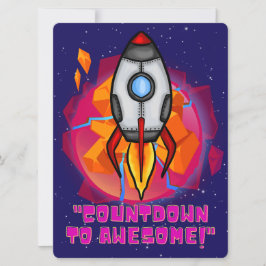 BUITENAARDS WESEN, HEELAL, RAKETSCHIP, PLANEET EN  FEESTDAGENKAART