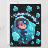 BUITENAARDS WESEN, UNIVERSE, RAKETSCHIP, PLANEET E FEESTDAGENKAART (Voorkant)