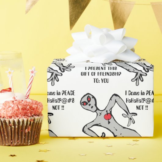 BUITENAARDS WEZEN CADEAUPAPIER (Verjaardagsfeest)
