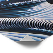 Buitenaards wezen en astronaut in de ruimte poster (Hoek)