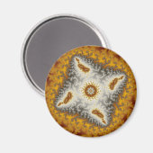 Buitenaards wezen - Fractal Magnet (Voorkant / Achterkant)